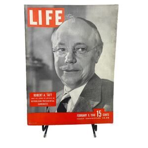 LIFE Magazine Feb 9 1948 Senator Robert A Taft Presidential Candidate